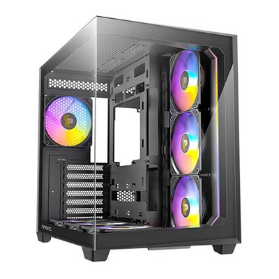 ANTEC Constellation C5 Black ARGB Case, 270' Full-view tempered glass, Dual Chamber, Support back-connect motherboards, 7 x ARGB PWM fans with built-in fan controller, ATX, Micro-ATX, ITX