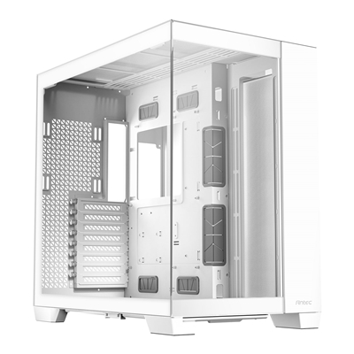 ANTEC Constellation C8 Dual Chamber Case, Gaming, White, Full Tower, 2 x USB 3.0 / 1 x USB Type-C, Seamless Left and Front Tempered Glass Side Panel, E-ATX, ATX, Micro ATX, ITX