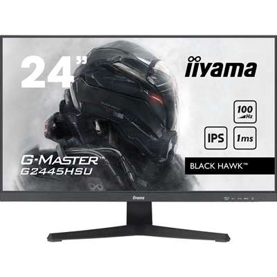iiyama G-MASTER G2445HSU-B1 24 inch IPS Monitor, Full HD, 1ms, HDMI, DisplayPort, USB Hubx2, Freesync, 100Hz, Speakers, Black, Internal PSU, VESA