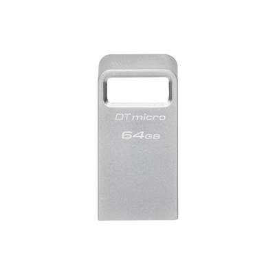 Kingston DTMC3G2/64GB 64GB DataTraveler Micro USB Flash Drive, USB 3.2, Metal Casing, Up to 200MB/s